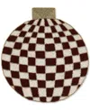 Mackenzie-childs Red Check Ornament Beaded Placemat In Multi
