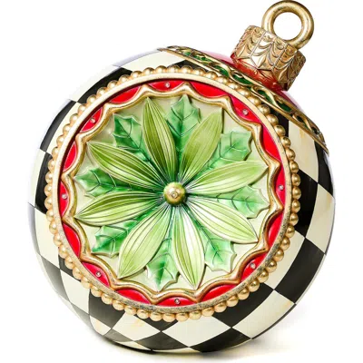 Mackenzie-childs Mackenzie Childs Reflector Outdoor Large Trophy Ornament In Multi