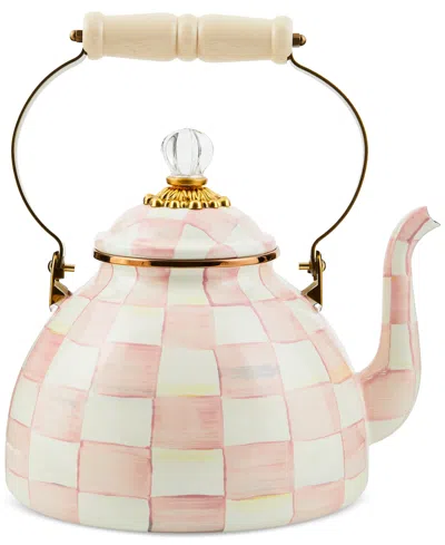 MACKENZIE-CHILDS ROSY CHECK 3-QT. TEA KETTLE