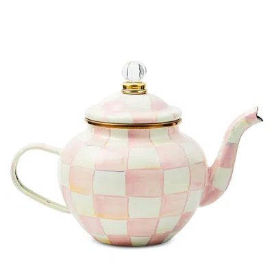 MACKENZIE-CHILDS MACKENZIE-CHILDS ROSY CHECK 4 CUP TEAPOT