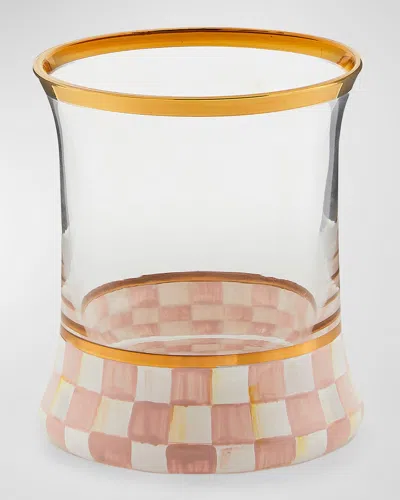MACKENZIE-CHILDS ROSY CHECK TUMBLER GLASSES, SET OF 2