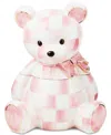Mackenzie-childs Rosy Check Bear Ceramic Cookie Jar In No Color
