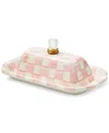 Mackenzie-childs Rosy Check Butter Box In No Color