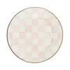 Mackenzie-childs Rosy Check Enamel Charger Plate