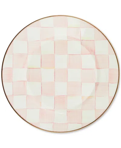 MACKENZIE-CHILDS ROSY CHECK DINNER PLATE