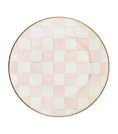 MACKENZIE-CHILDS ROSY CHECK DINNER PLATE
