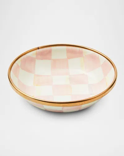 Mackenzie-childs Rosy Check Dipping Bowl In Pink