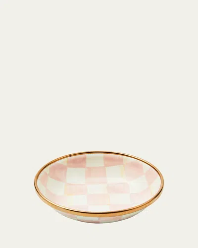 Mackenzie-childs Rosy Check Dipping Bowl In Pink
