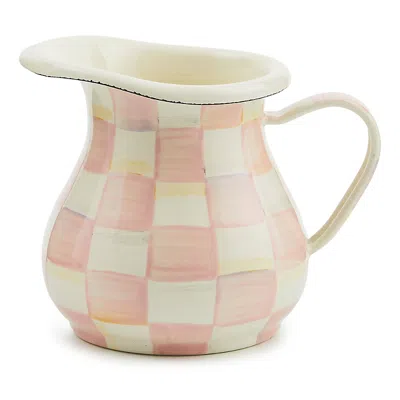 Mackenzie-childs Rosy Check Enamel Creamer In Multi