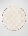 Mackenzie-childs Rosy Check Enamel Charger Plate