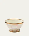 Mackenzie-childs Rosy Check Enamel Little Sugar Bowl In Multi