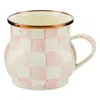 Mackenzie-childs Rosy Check Enamel Mug In Multi