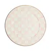 Mackenzie-childs Mackenzie Childs Rosy Check Enameled Steel Serving Platter In Multi