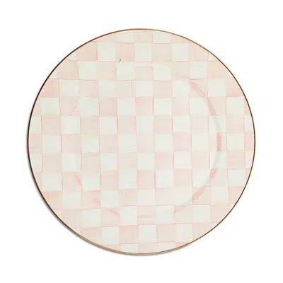 MACKENZIE-CHILDS MACKENZIE-CHILDS ROSY CHECK ENAMEL SERVING PLATTER
