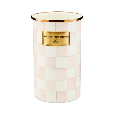 Mackenzie-childs Rosy Check Enamel Utensil Holder In No Color