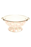 Mackenzie-childs Mackenzie Childs Rosy Check Enameled Steel Everything Bowl