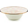 Mackenzie-childs Mackenzie Childs Rosy Check Enameled Steel Serving Bowl