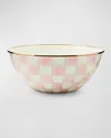 Mackenzie-childs Rosy Check Enamel Everyday Bowl, Large