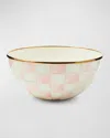 Mackenzie-childs Rosy Check Enamel Everyday Bowl, Small