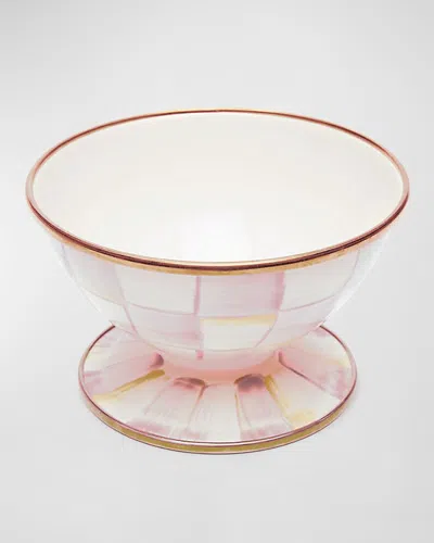MACKENZIE-CHILDS ROSY CHECK ENAMEL ICE CREAM DISH