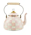 Mackenzie-childs Mackenzie Childs Rosy Check Enameled Steel 3-quart Tea Kettle