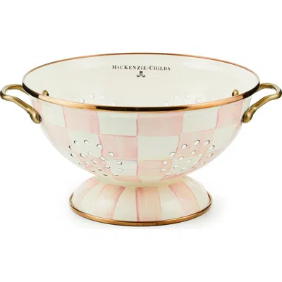 Mackenzie-childs Mackenzie Childs Rosy Check Large Colander