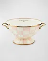 Mackenzie-childs Mackenzie Childs Rosy Check Small Colander