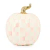 Mackenzie-childs Rosy Check Large Pumpkin In Pink