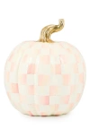 Mackenzie-childs Mackenzie Childs Rosy Check Large Pumpkin In Pink