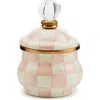 Mackenzie-childs Mackenzie Childs Rosy Check Lidded Sugar Bowl