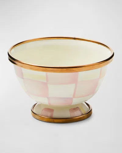 Mackenzie-childs Rosy Check Little Sugar Bowl In Pink