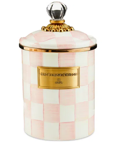 MACKENZIE-CHILDS ROSY CHECK MEDIUM CANISTER