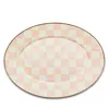 Mackenzie-childs Rosy Check Large Oval Platter