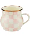Mackenzie-childs Rosy Check Enamel Mug In No Color