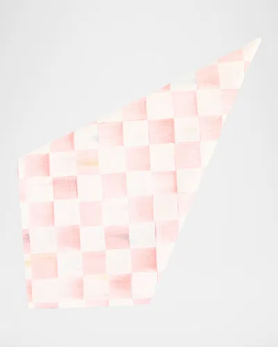 Mackenzie-childs Rosy Check Napkin In Pink