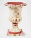 Mackenzie-childs Mackenzie Childs Rosy Check Pedestal Urn