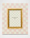 Mackenzie-childs Rosy Check Picture Frame, 5" X 7"