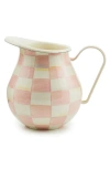 Mackenzie-childs Mackenzie Childs Rosy Check Pitcher In Pink