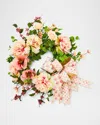 Mackenzie-childs Rosy Check Rose 26" Wreath