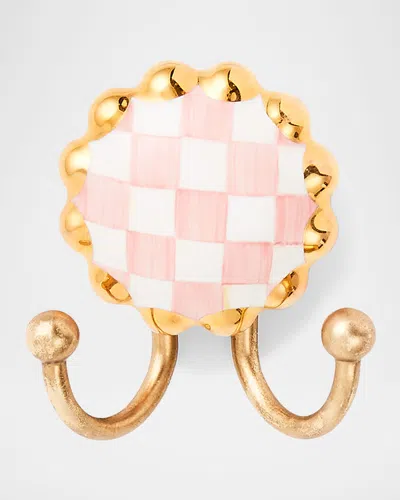 Mackenzie-childs Rosy Check Round Hook