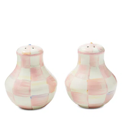MACKENZIE-CHILDS MACKENZIE-CHILDS ROSY CHECK SALT AND PEPPER SHAKERS