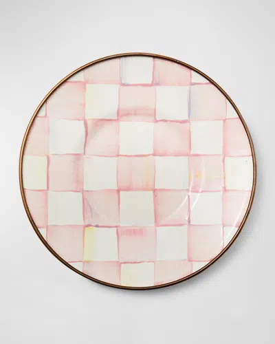 Mackenzie-childs Rosy Check Saucer In Pink