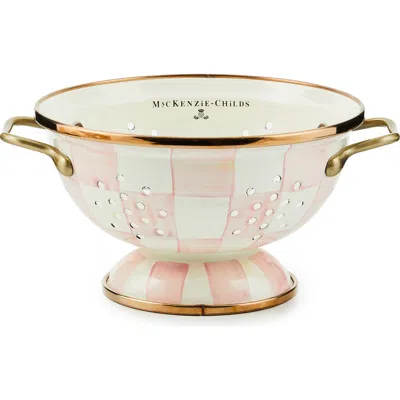 Mackenzie-childs Mackenzie Childs Rosy Check Small Colander