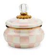 Mackenzie-childs Mackenzie Childs Rosy Check Enameled Steel Squashed Pot