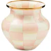 Mackenzie-childs Mackenzie Childs Rosy Check Vase In Pink