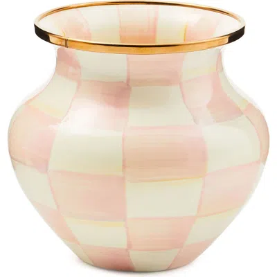 Mackenzie-childs Mackenzie Childs Rosy Check Vase In Pink