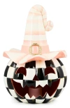 Mackenzie-childs Mackenzie Childs Rosy Happy Jack Illuminated Pumpkin In Multi