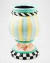 Mackenzie-childs Rosy Meadow Medium Urn, 22"