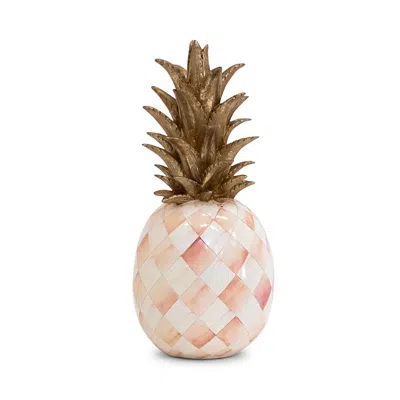 Mackenzie-childs Mackenzie Childs Rosy Pineapple Sculpture In Pink