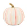Mackenzie-childs Rosy Stripe Medium Pumpkin In Pink
